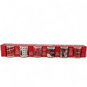 NEW Coca Cola Ceramic‎ Mugs Set of Six 16 oz Coke Vintage Style